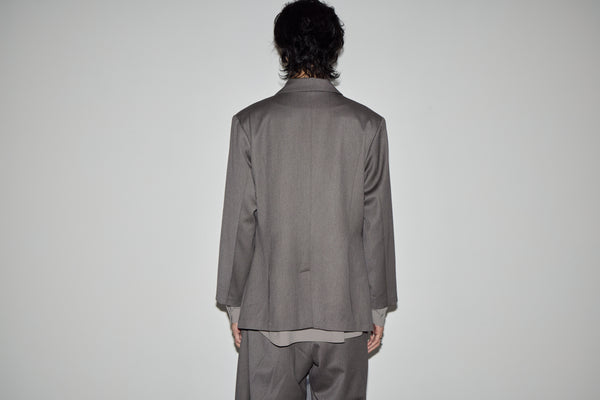 劍領雙排扣西裝外套｜灰