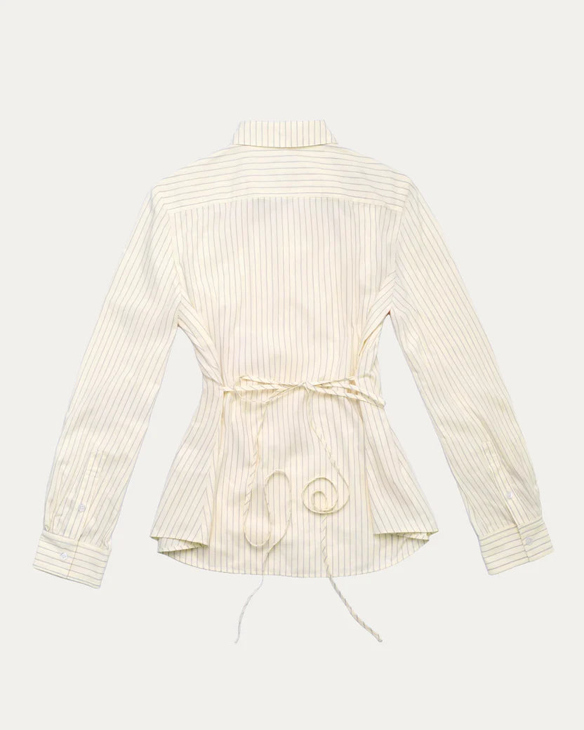 Pintuck Faux Collar Shirt