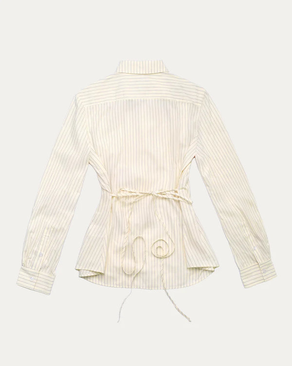 Pintuck Faux Collar Shirt