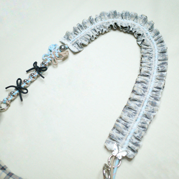 Bazooka餃子包｜灰格紋