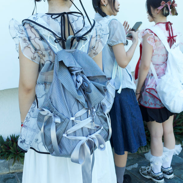 初綻雙肩後背包｜灰