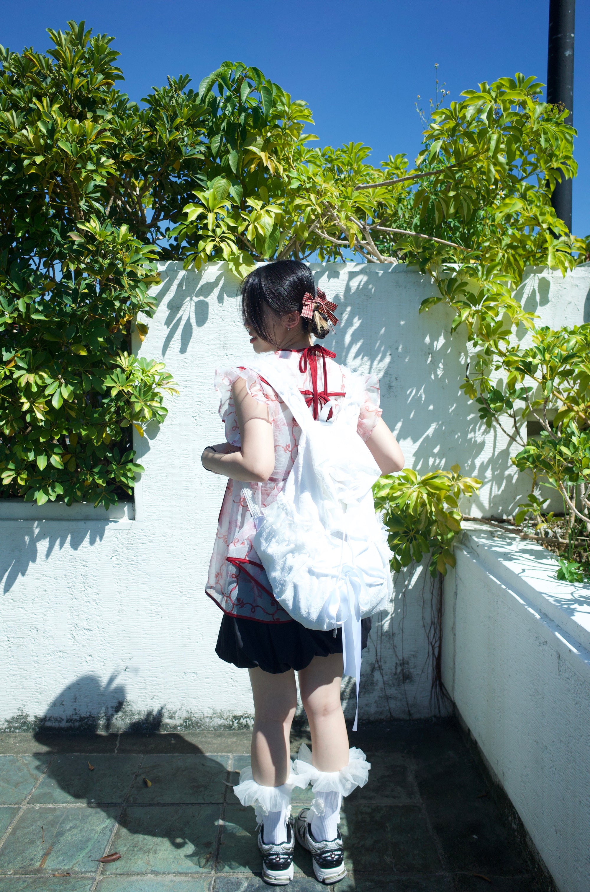 初綻雙肩後背包｜白