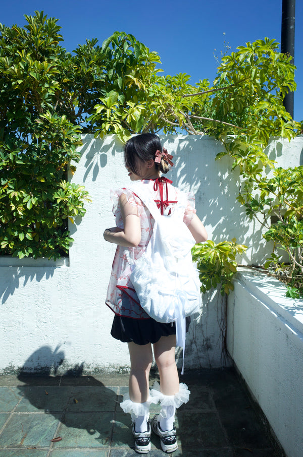 初綻雙肩後背包｜白