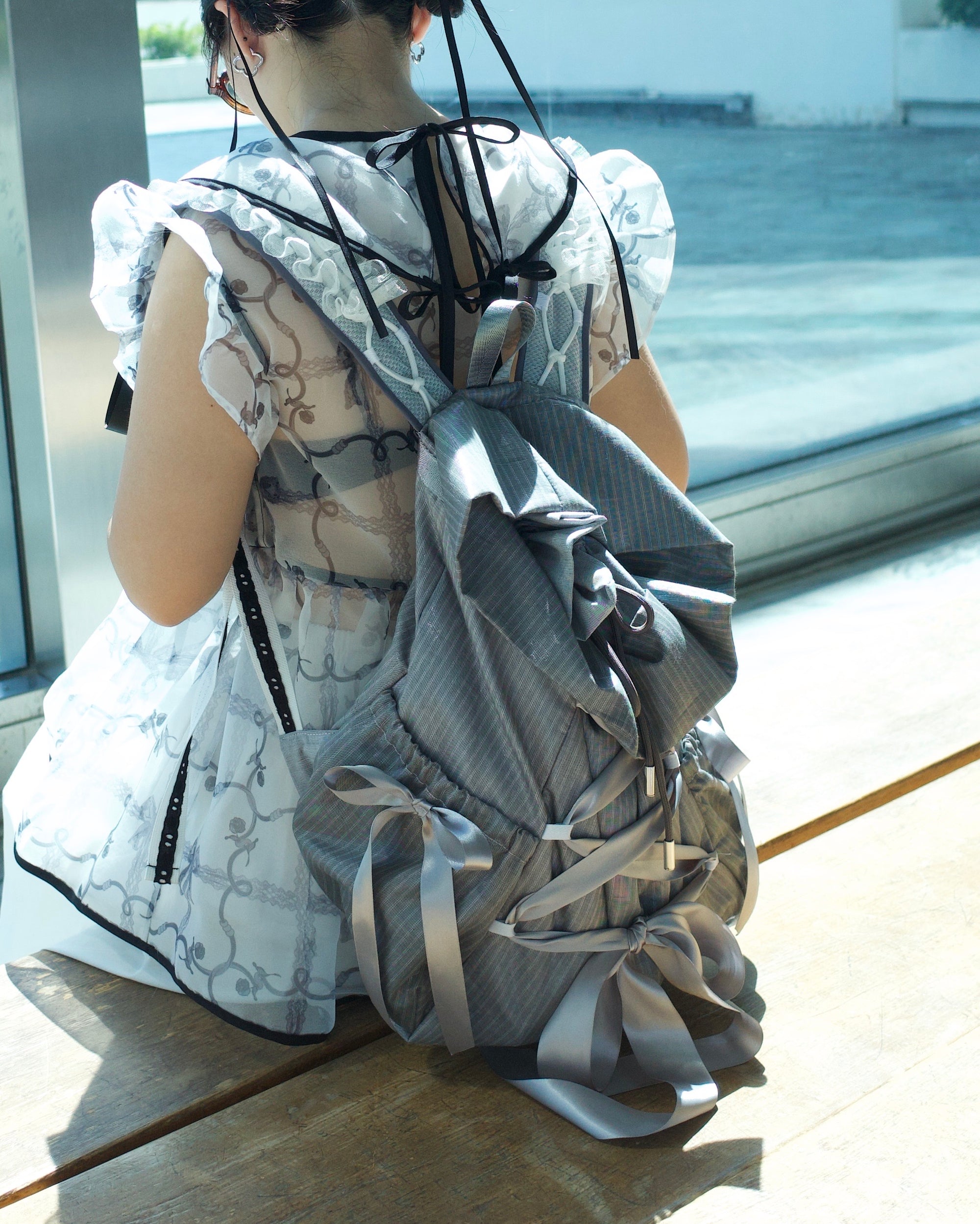 初綻雙肩後背包｜灰