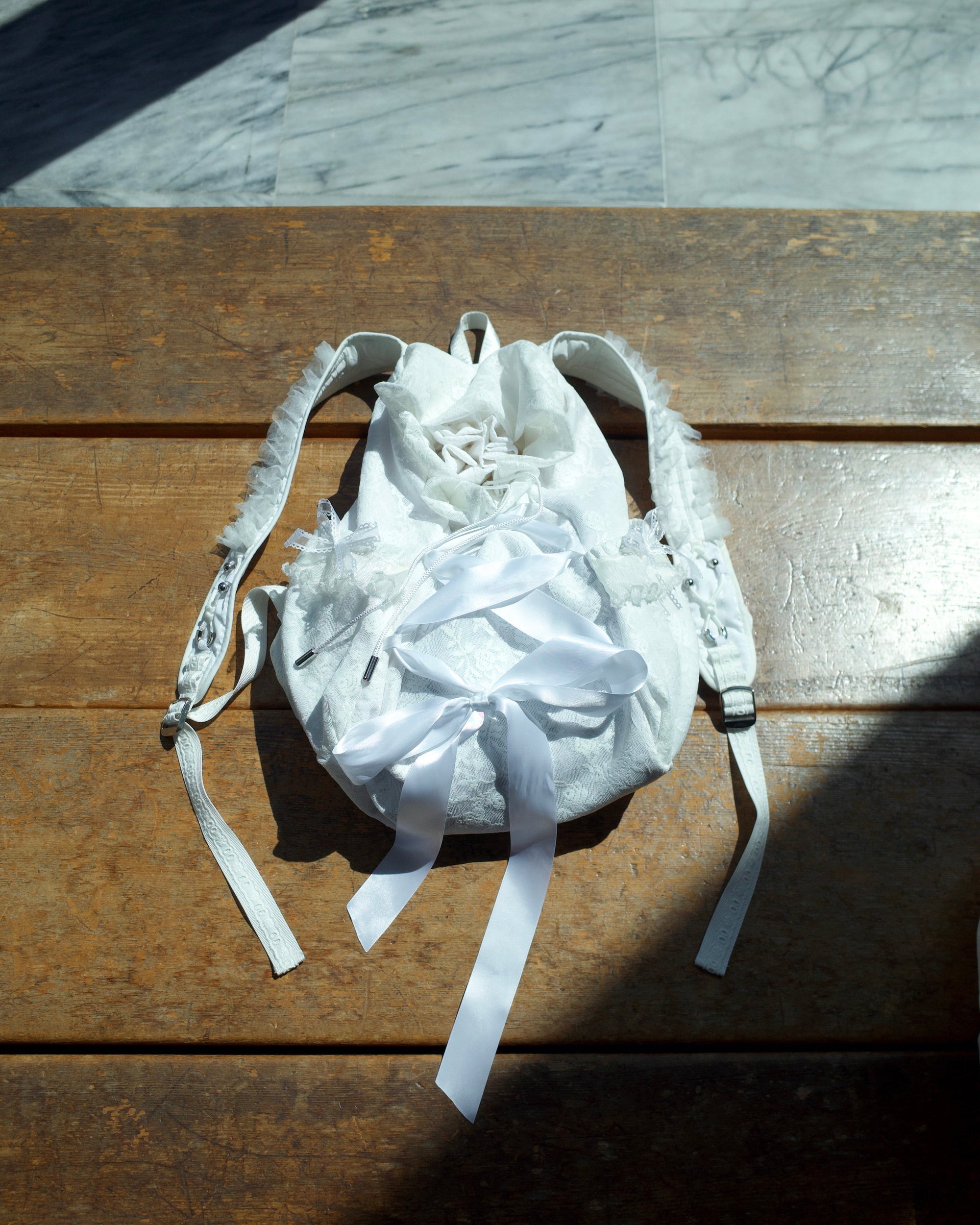 初綻雙肩後背包｜白