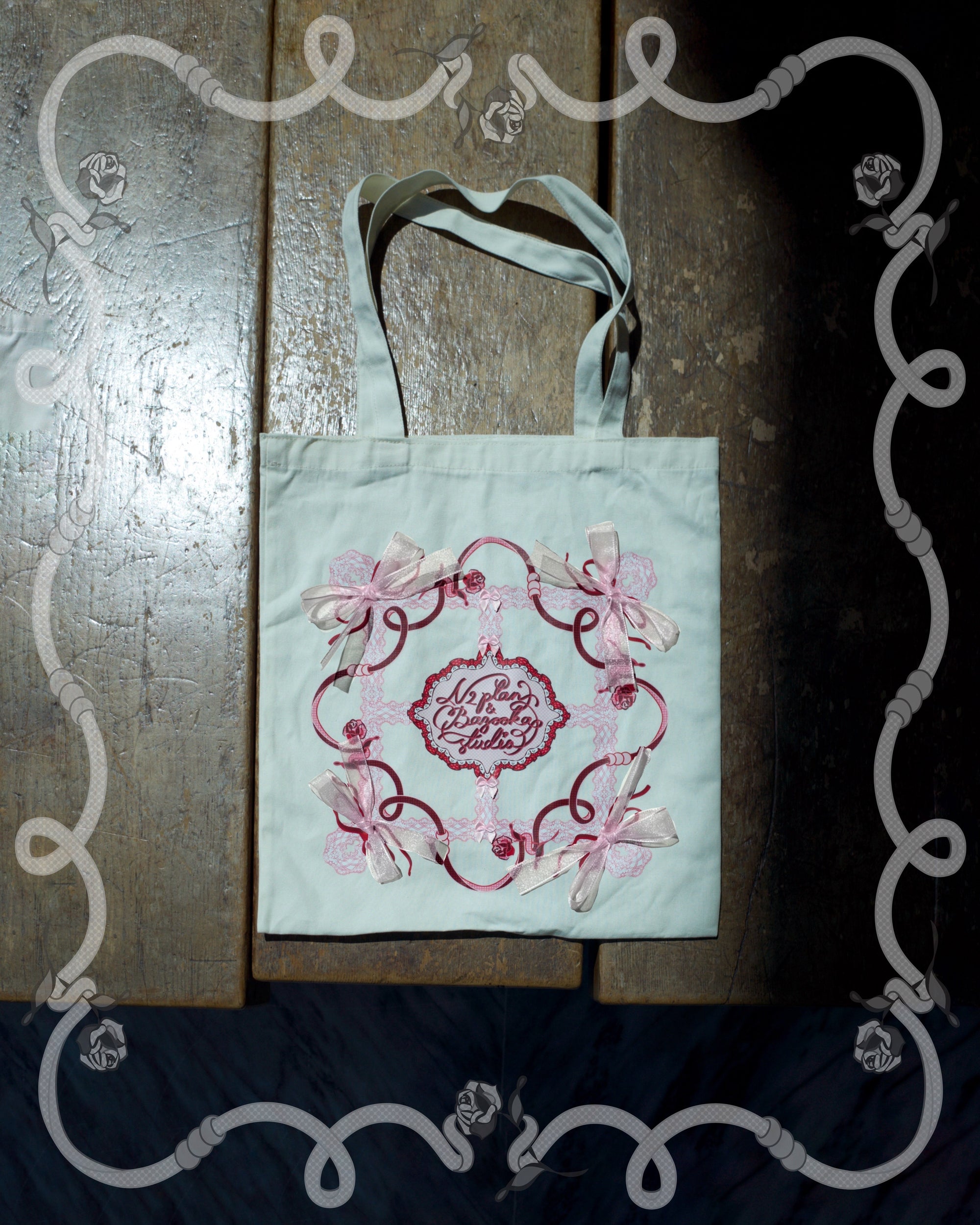 印花帆布袋｜白