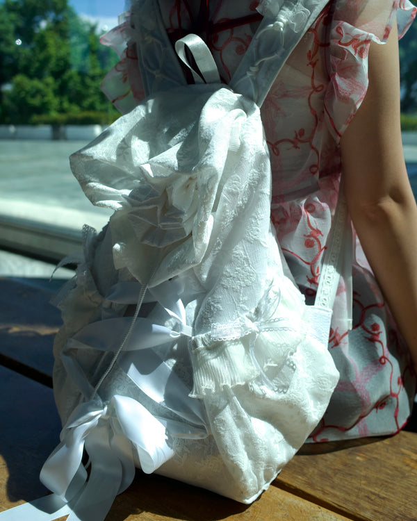 初綻雙肩後背包｜白