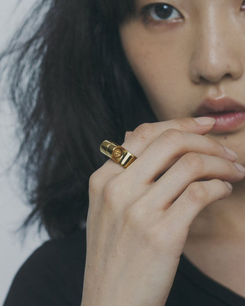 CLAMP_CL-R01_RING (Polished Gold)