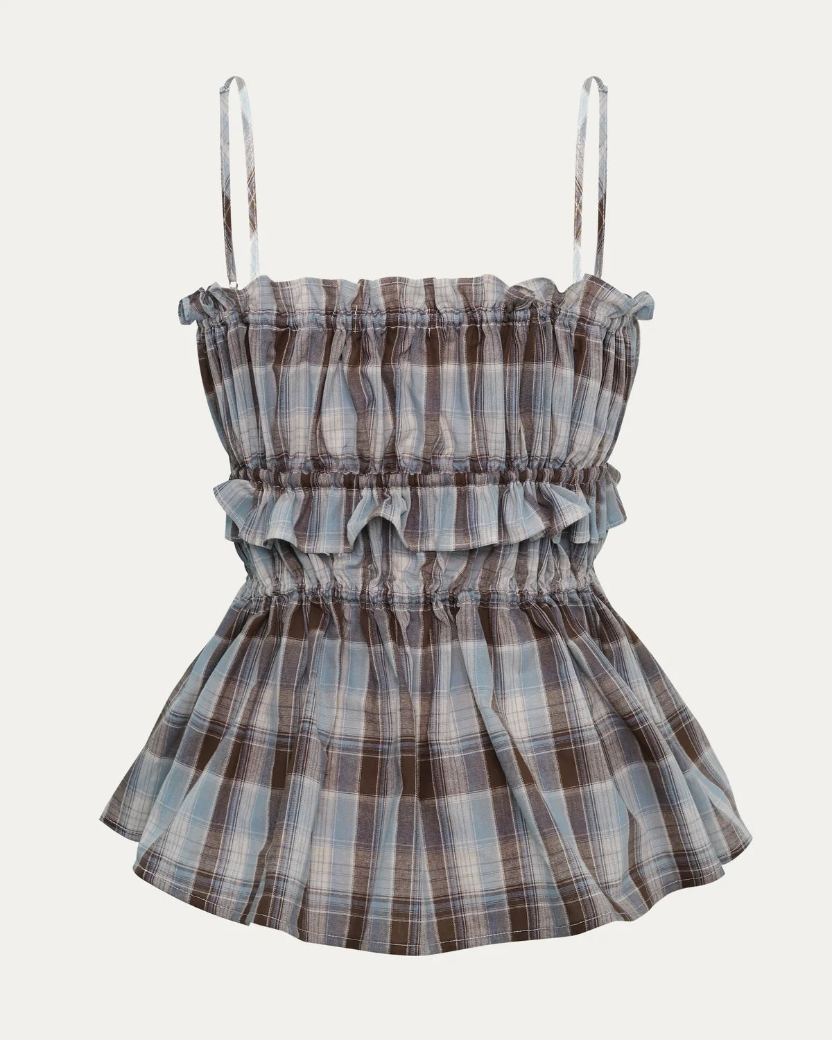 Rushing Front-tie Cami ｜Blue