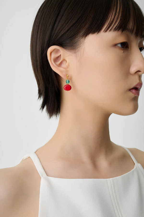 紅色樹果・耳環
