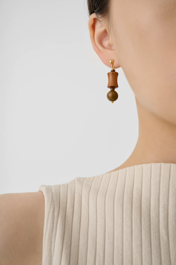 木製工藝品・耳環