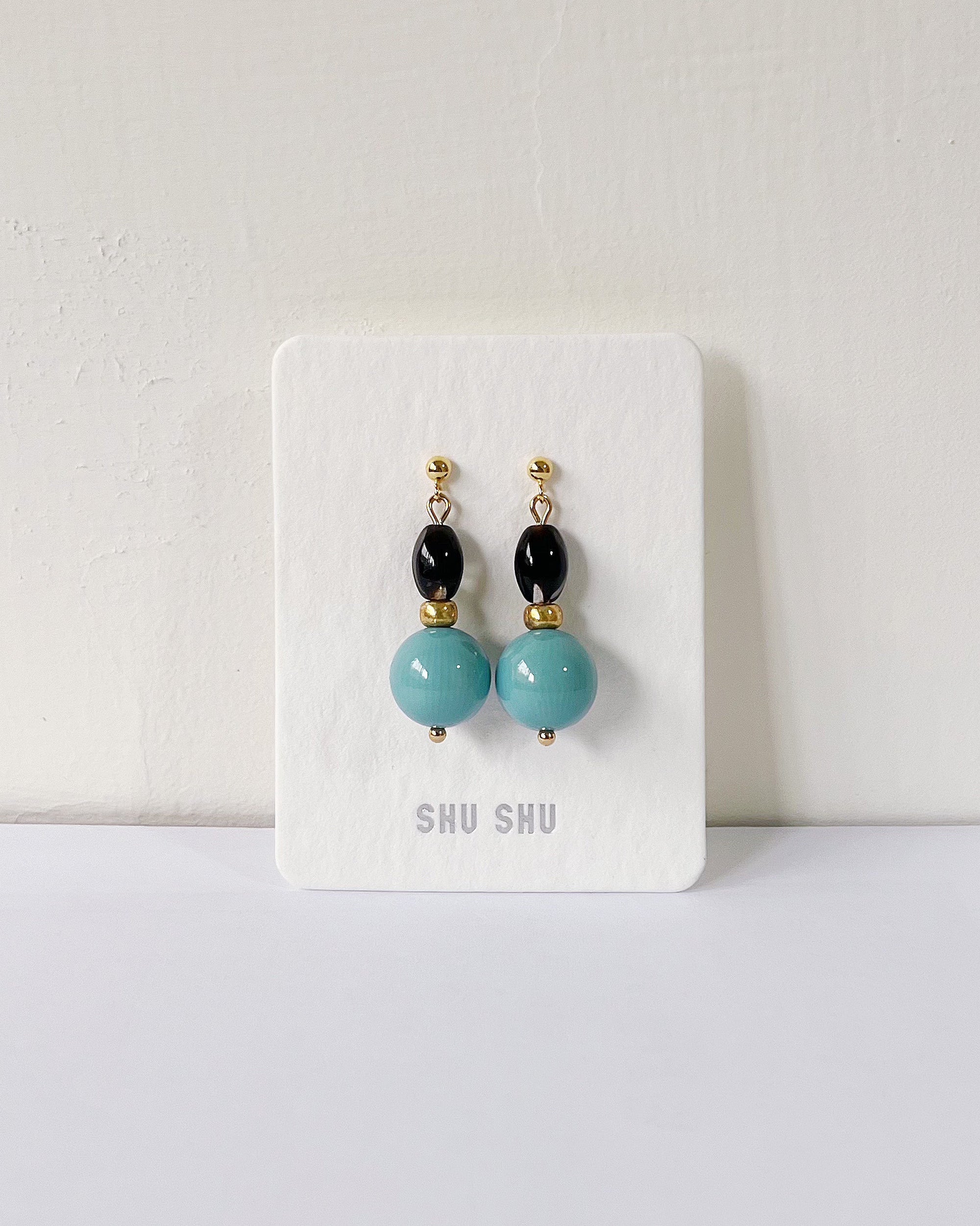 老樹脂瓶器・耳環