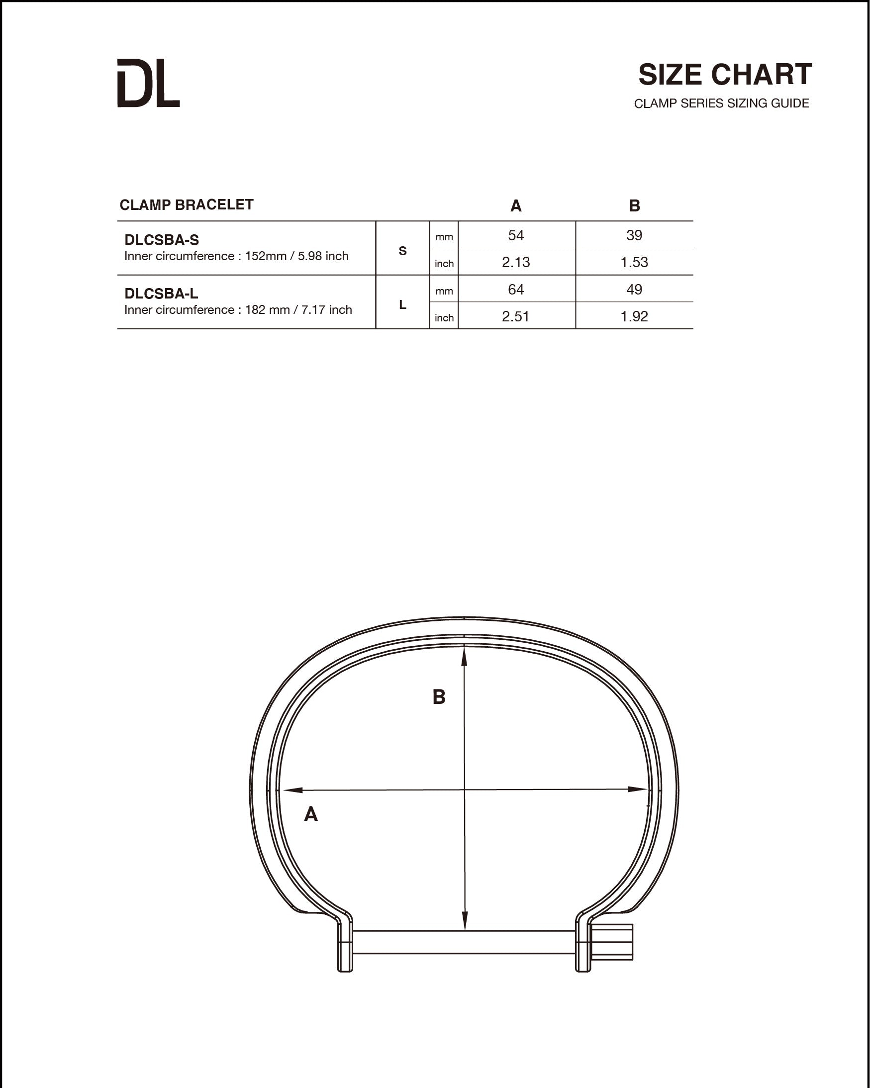 CLAMP_CL-B01_CUFF (Matte Steel)