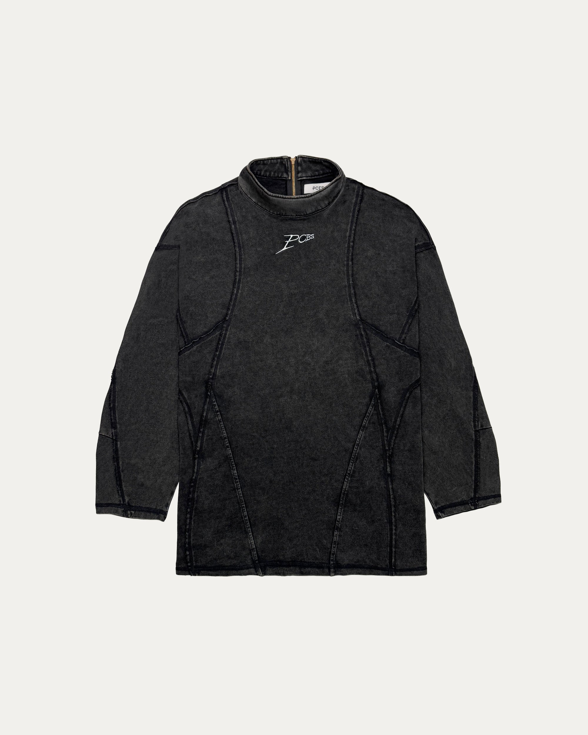 Stone Washed Long Sleeve Top