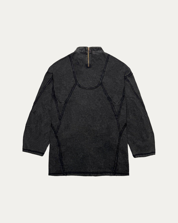 Stone Washed Long Sleeve Top