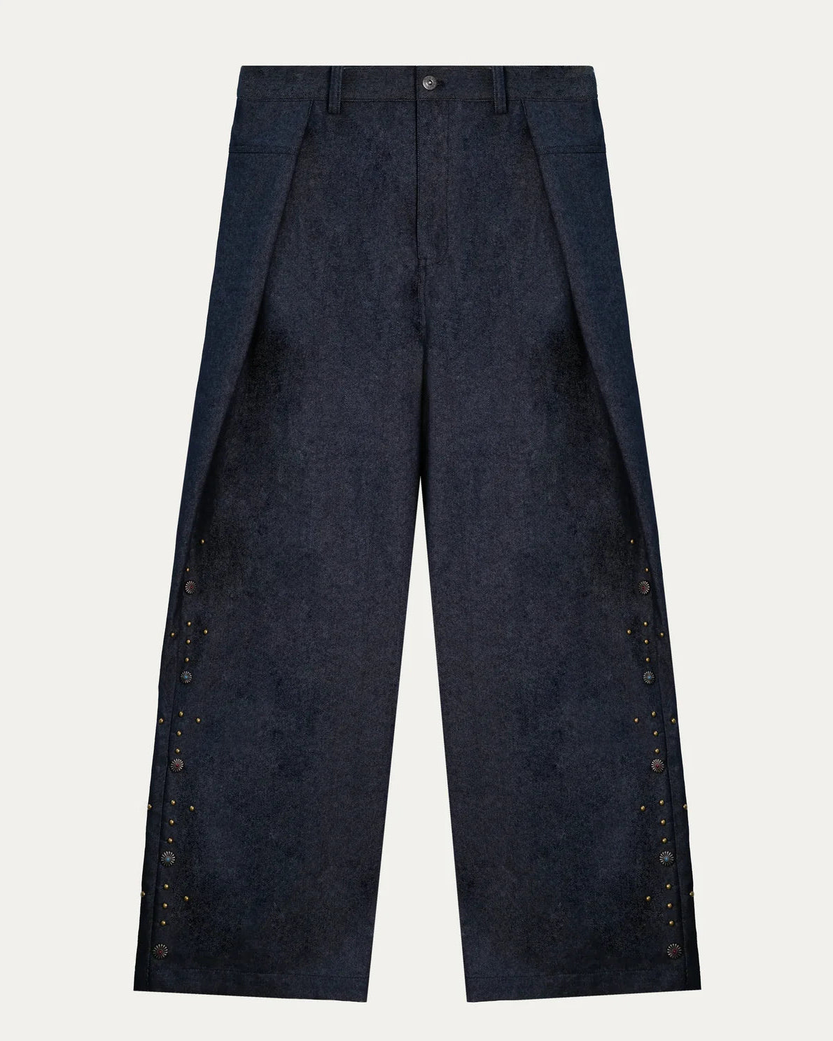 Studded Pintuck Cocoon Pants