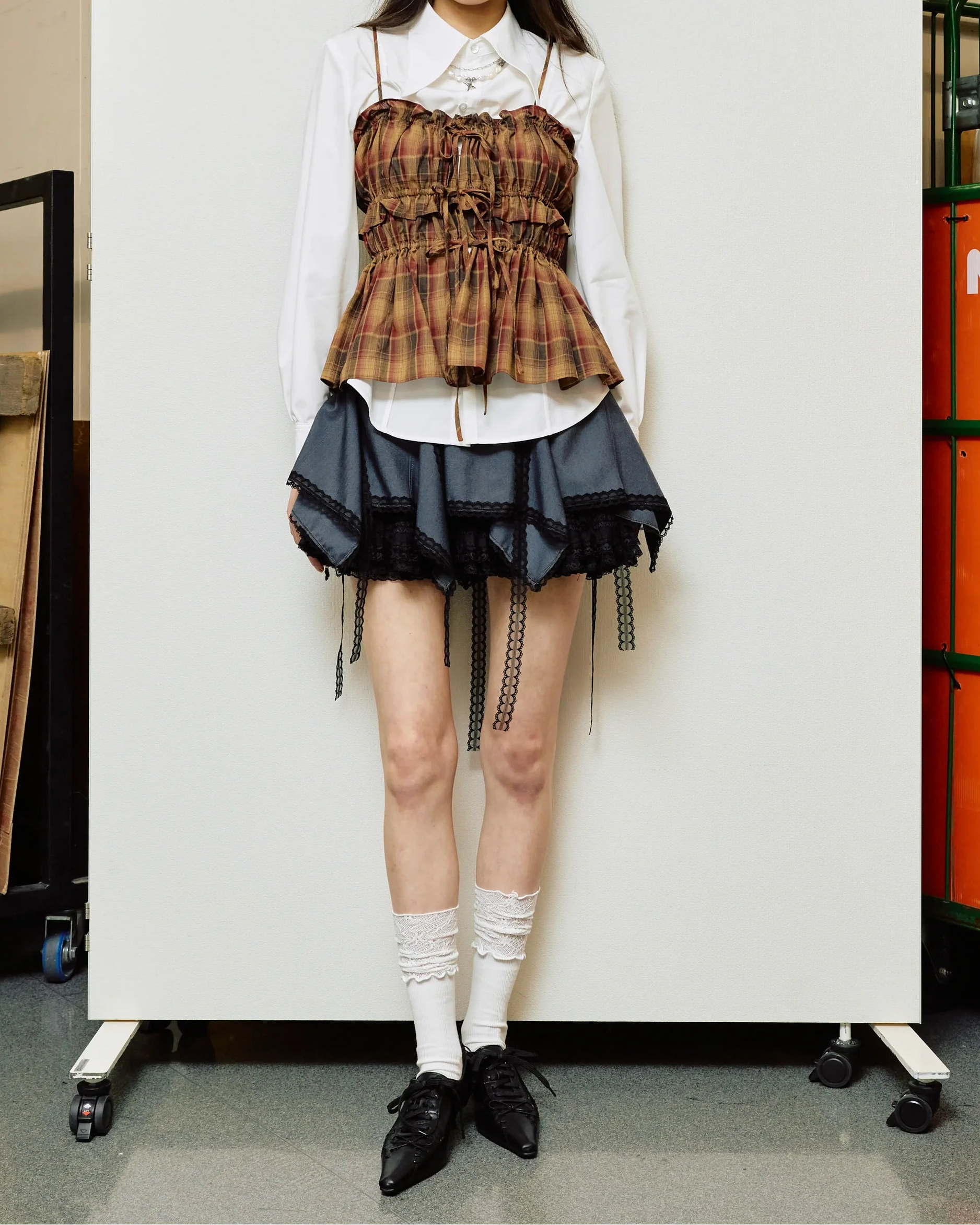 Zero Waste Godet Mini Skirt
