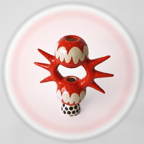 Red Punk Vase