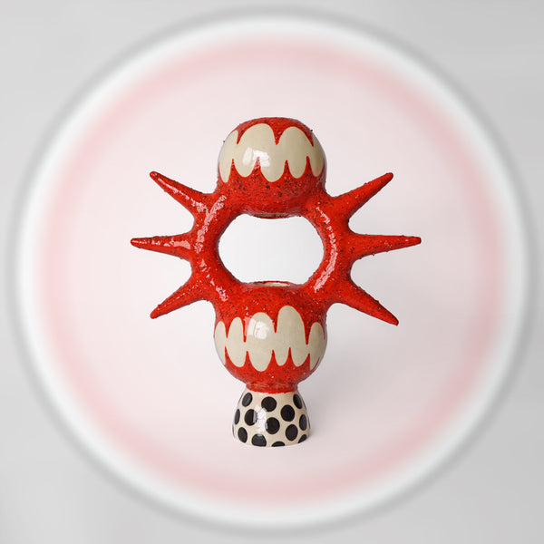 Red Punk Vase