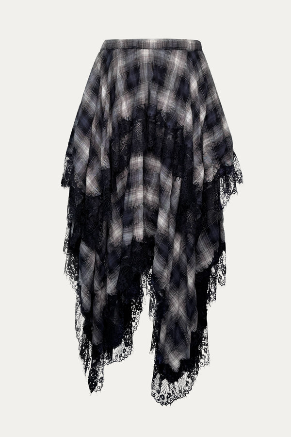 Zero Waste Checker Skirt