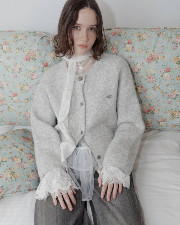 GARDINS WOOL CARDIGAN ー GREY