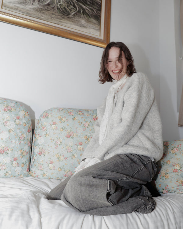 GARDINS WOOL CARDIGAN ー GREY