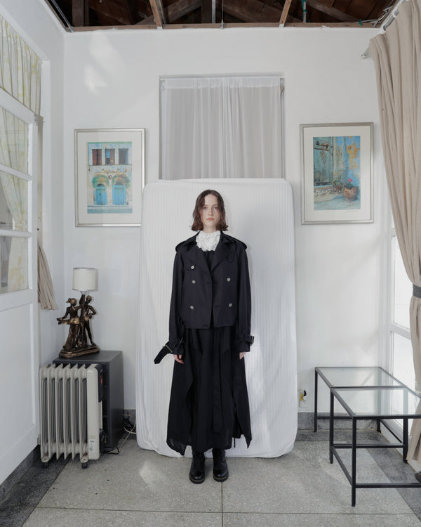 FARMER APRON DRESS (BLACK)